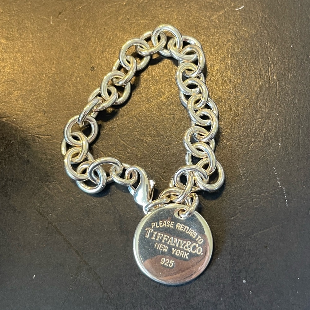 Tiffany & Co Rolo Link Retired Pls Return To Tiffany & Co NY Bracelet. D2999 - Picture 7 of 9